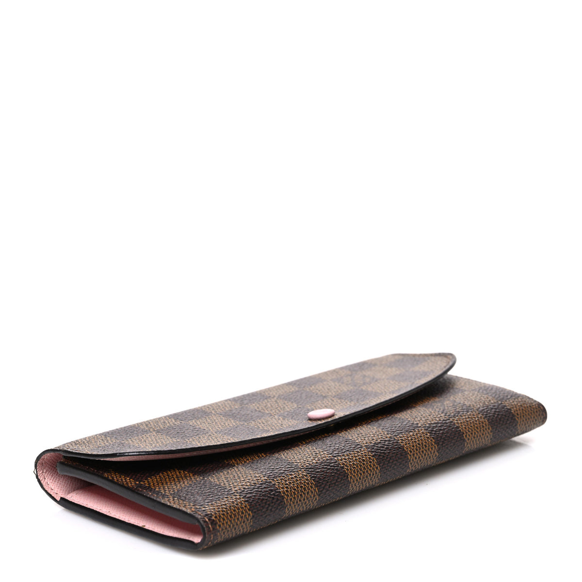 Louis Vuitton Damier Ebene Emilie Wallet Rose Ballerine 4 of 8