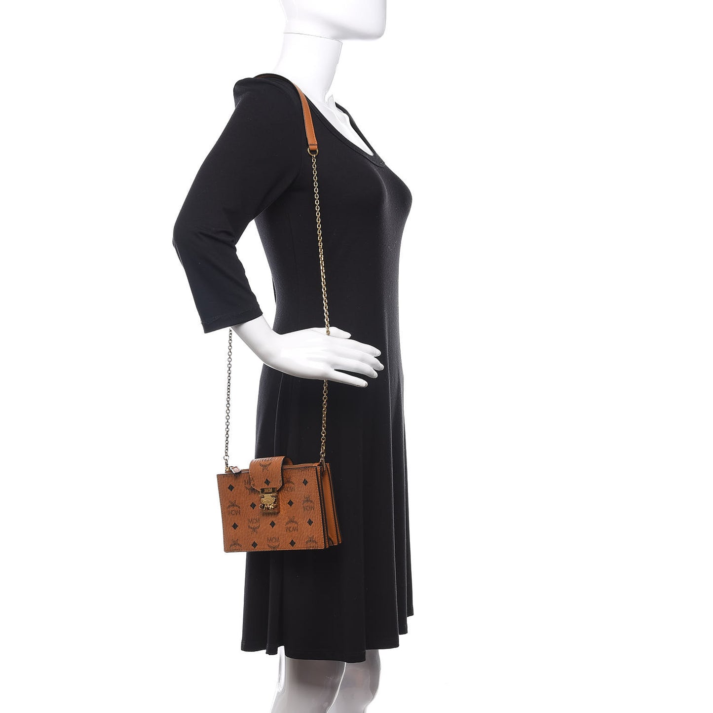 Visetos Small Crossbody Bag Cognac