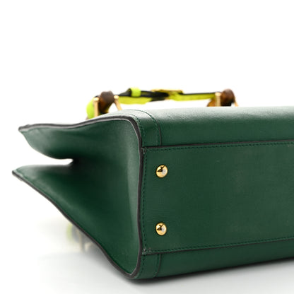 Gucci Wonka Grain Calfskin Small Diana Tote Bag Green Yellow Fluo 9 of 14