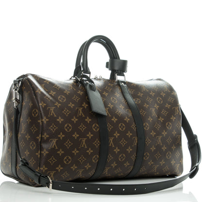 Louis Vuitton Monogram Macassar Keepall Bandouliere 45 3 of 7