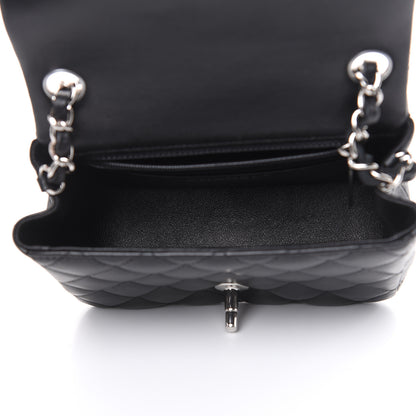 Chanel Lambskin Quilted Mini Square Flap Black 5 of 12