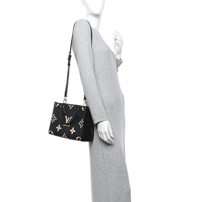 Louis Vuitton Empreinte Monogram Giant Onthego PM Black Beige 2 of 10