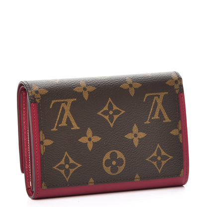 Louis Vuitton Monogram Flore Compact Wallet Fuchsia 3 of 8