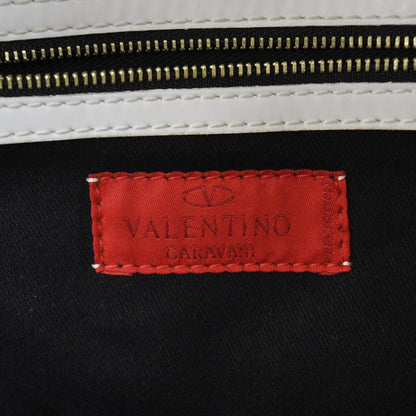 Valentino Garavani Patent Lacca Large Nuage Bow Hobo White 7 of 10