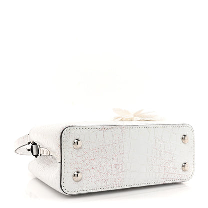 Louis Vuitton Alligator Feather Embellished Mini Capucines White 4 of 10
