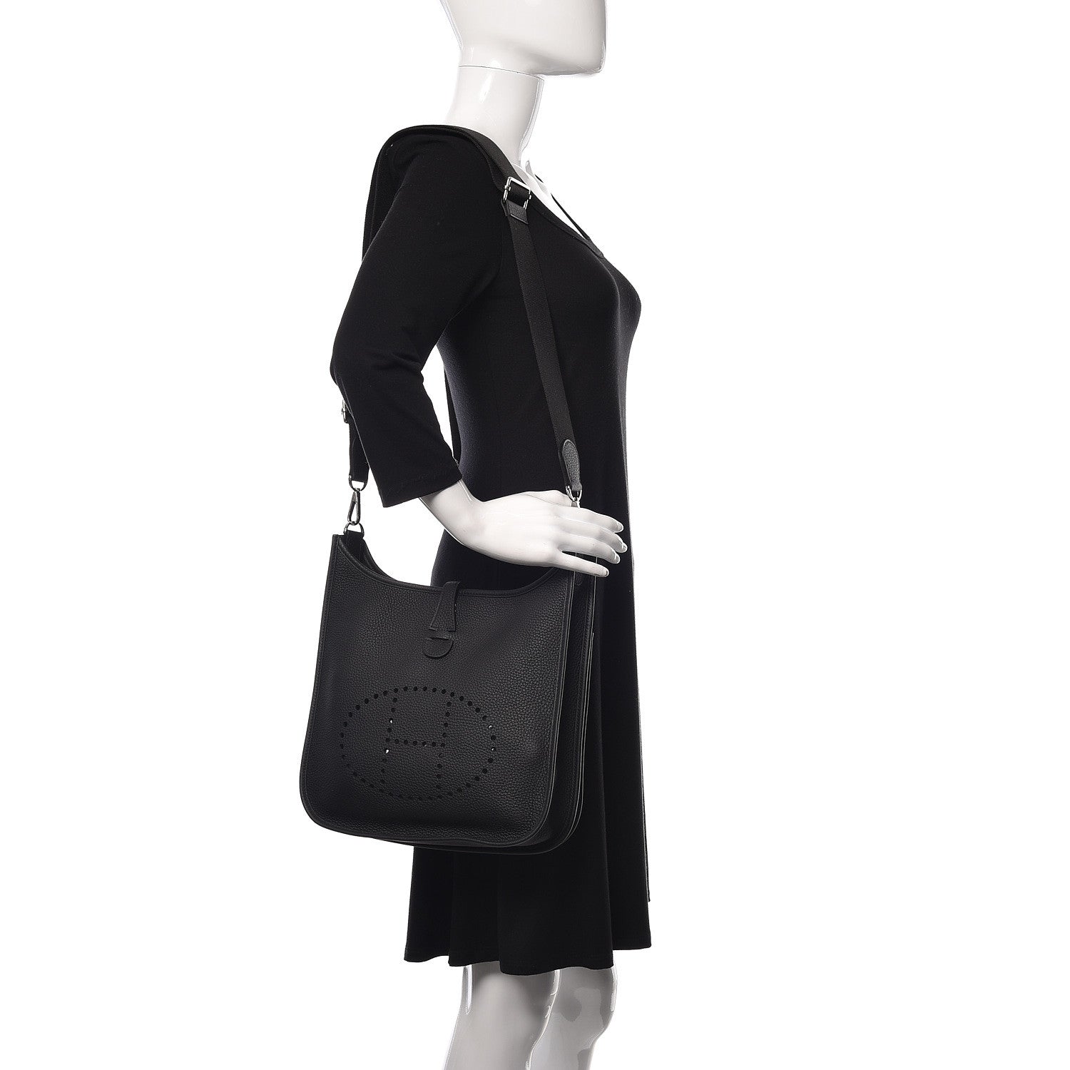 Hermes Taurillon Clemence Evelyne III PM Black 2 of 10