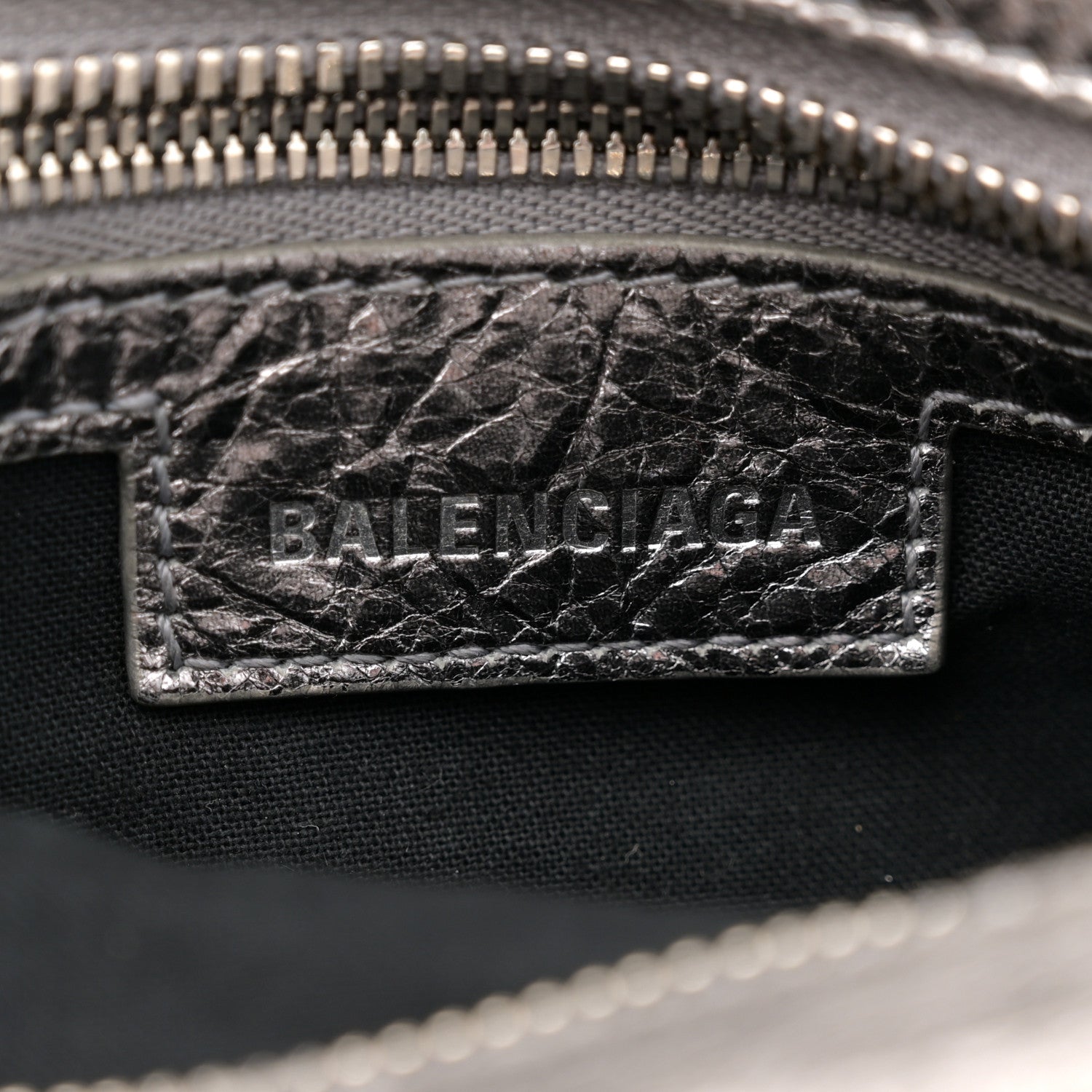 Balenciaga Agneau Arena Crystal Neo Cagole Handbag XS Silver 7 of 12