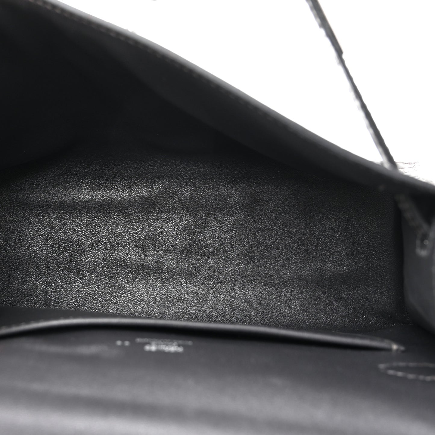 Shiny Niloticus Crocodile Kelly Pochette Graphite