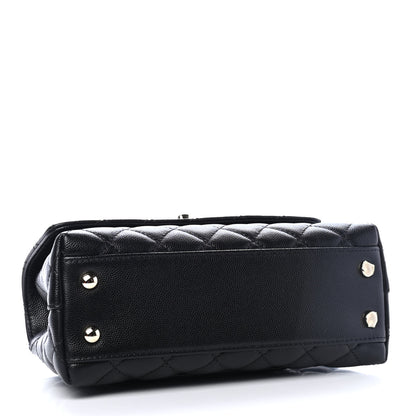 Chanel Caviar Quilted Mini Coco Handle Flap Black 3 of 5