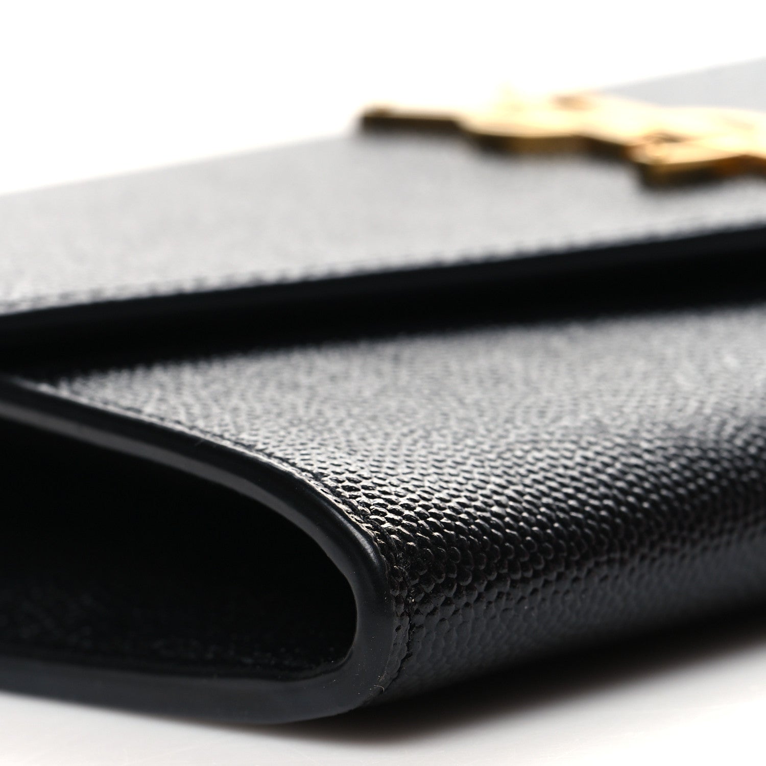 Saint Laurent Grain de Poudre Uptown Chain Wallet Black 10 of 12