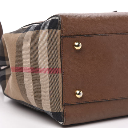 Burberry Grainy Calfskin House Check Small Canterbury Dark Sand 9 of 13