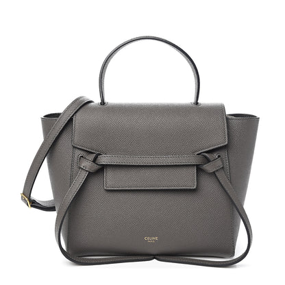 Celine Grained Calfskin Nano Belt Bag Grey 1 of 8
