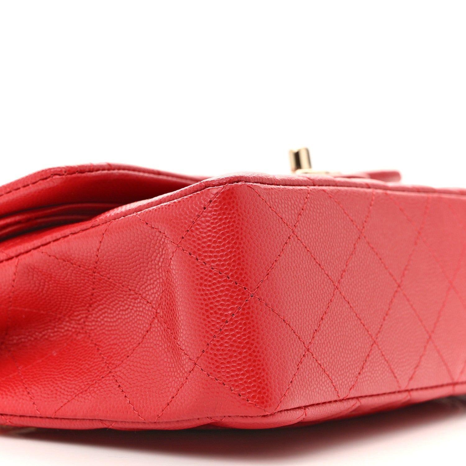 Chanel Caviar Quilted Small Double Flap Red 9 of 11