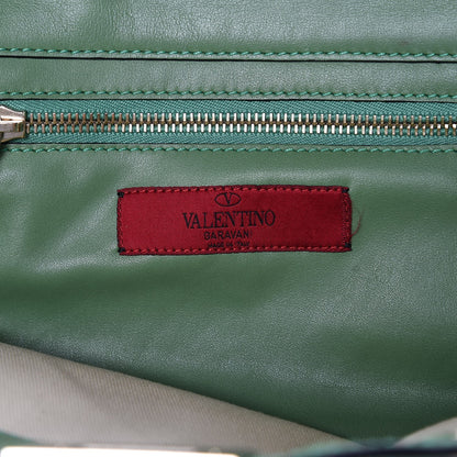 Valentino Garavani Vitello Small Rockstud Tote Jade 6 of 9
