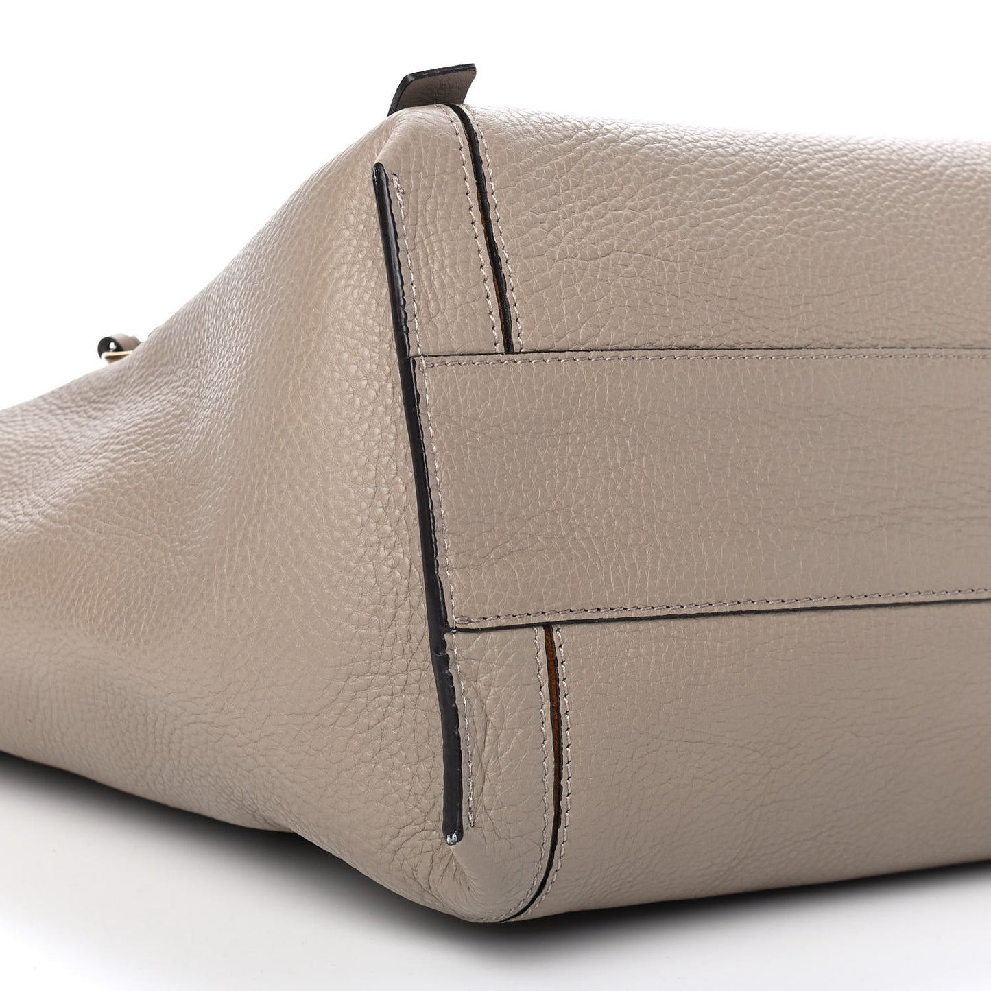 Smooth Calfskin Medium Milo Shopping Tote Motty Grey