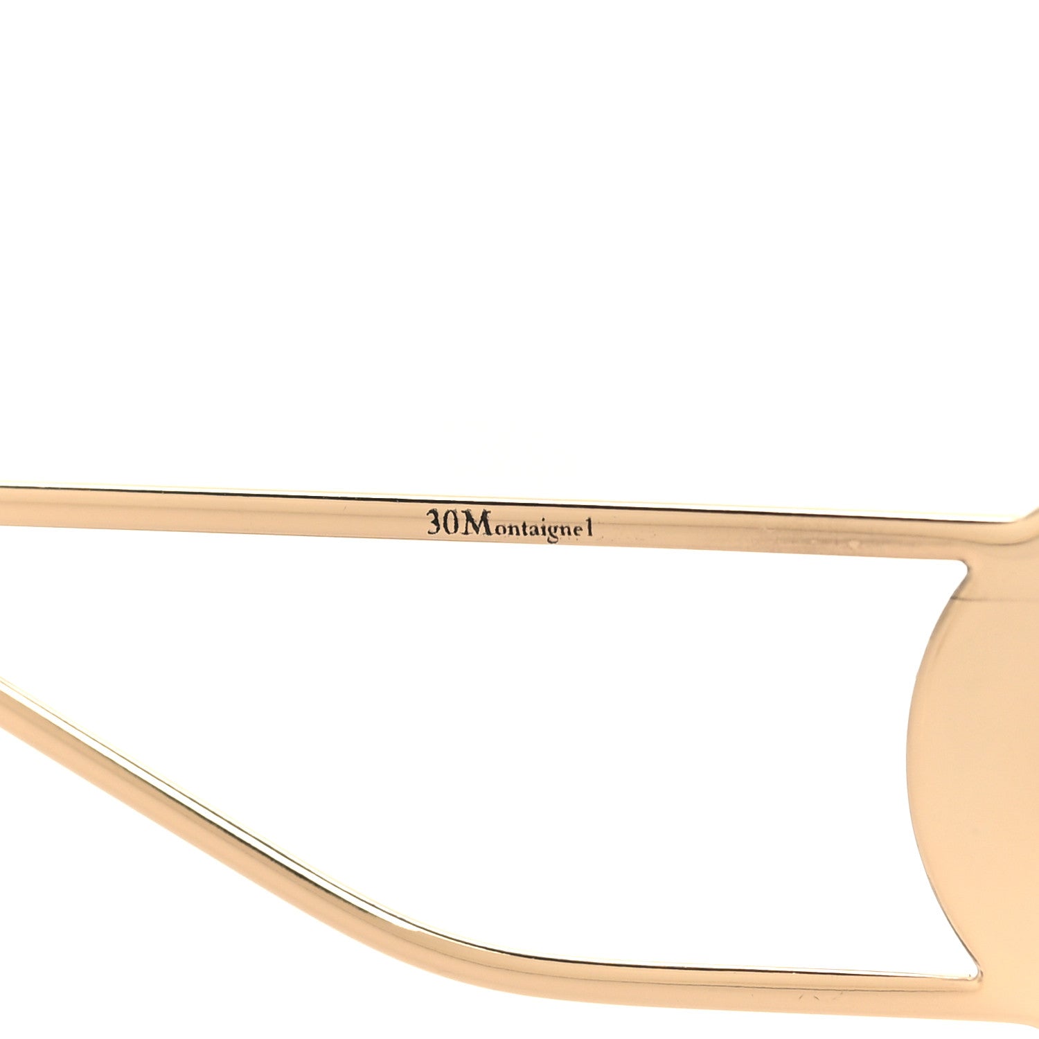 Christian Dior CHRISTIAN DIOR Rectangular 30 Montaigne 1 Sunglasses Black Gold 5 of 8