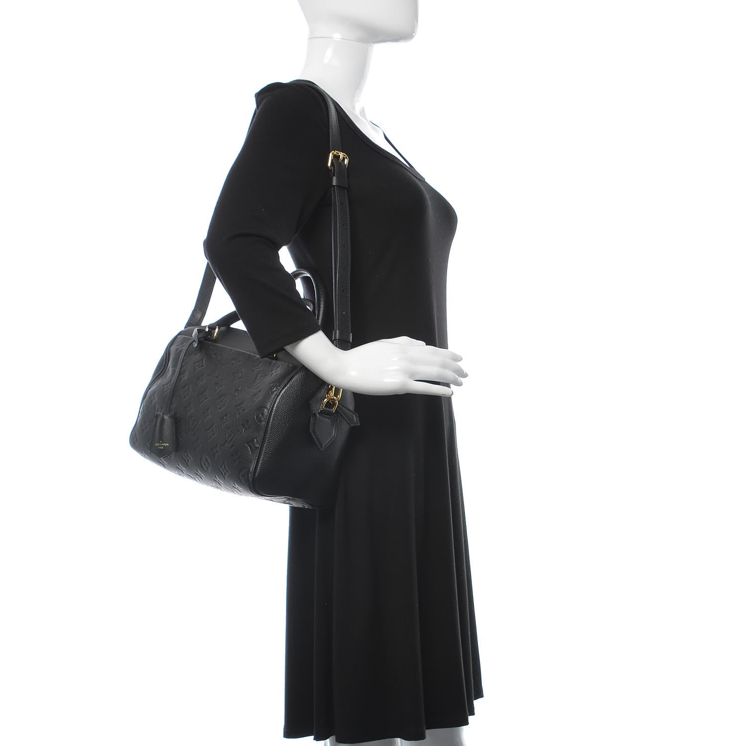Louis Vuitton Empreinte Speedy Bandouliere 25 NM Black 2 of 10