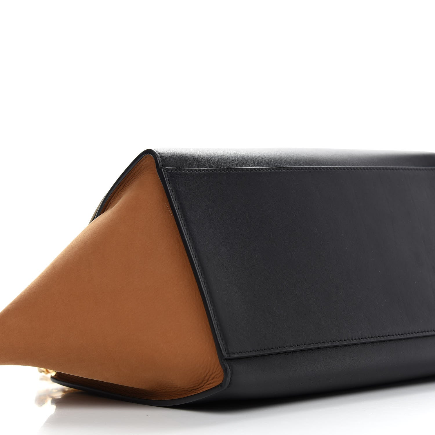 Celine Smooth Calfskin Suede Small Tri-Color Trapeze White 7 of 8