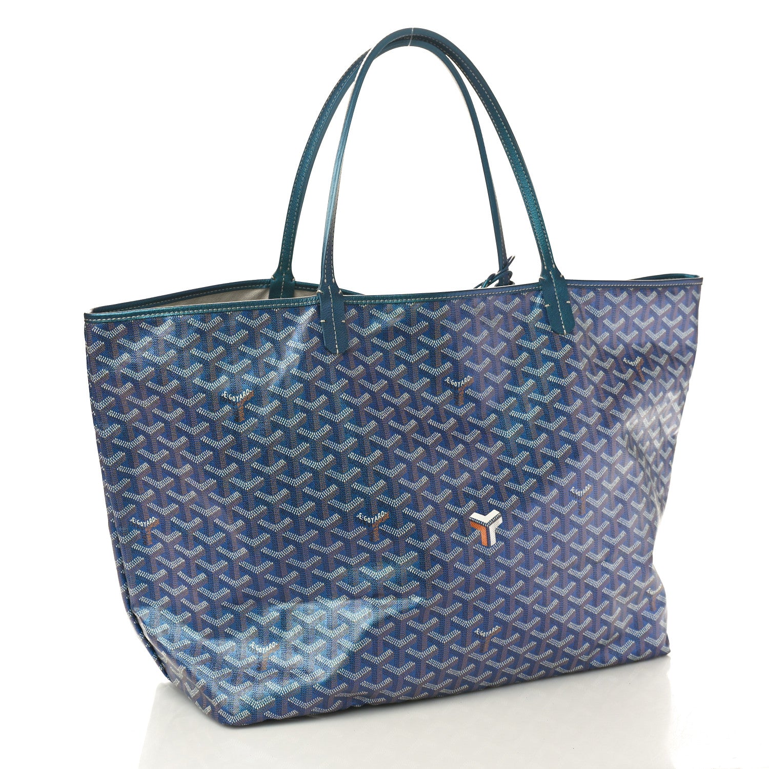 Goyard Iridescent Goyardine Saint Louis GM Pearly Blue 4 of 10