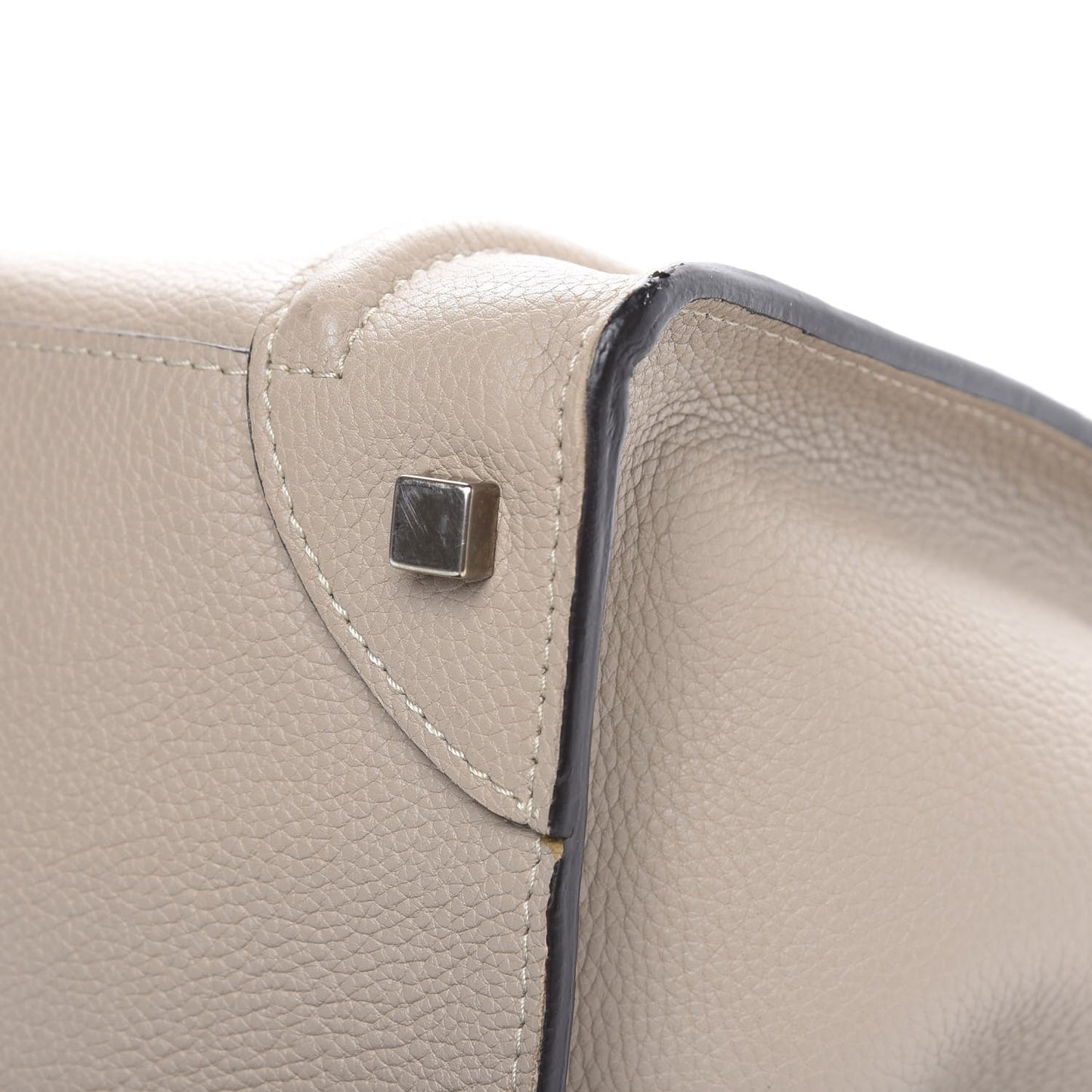 Drummed Calfskin Mini Luggage Dune