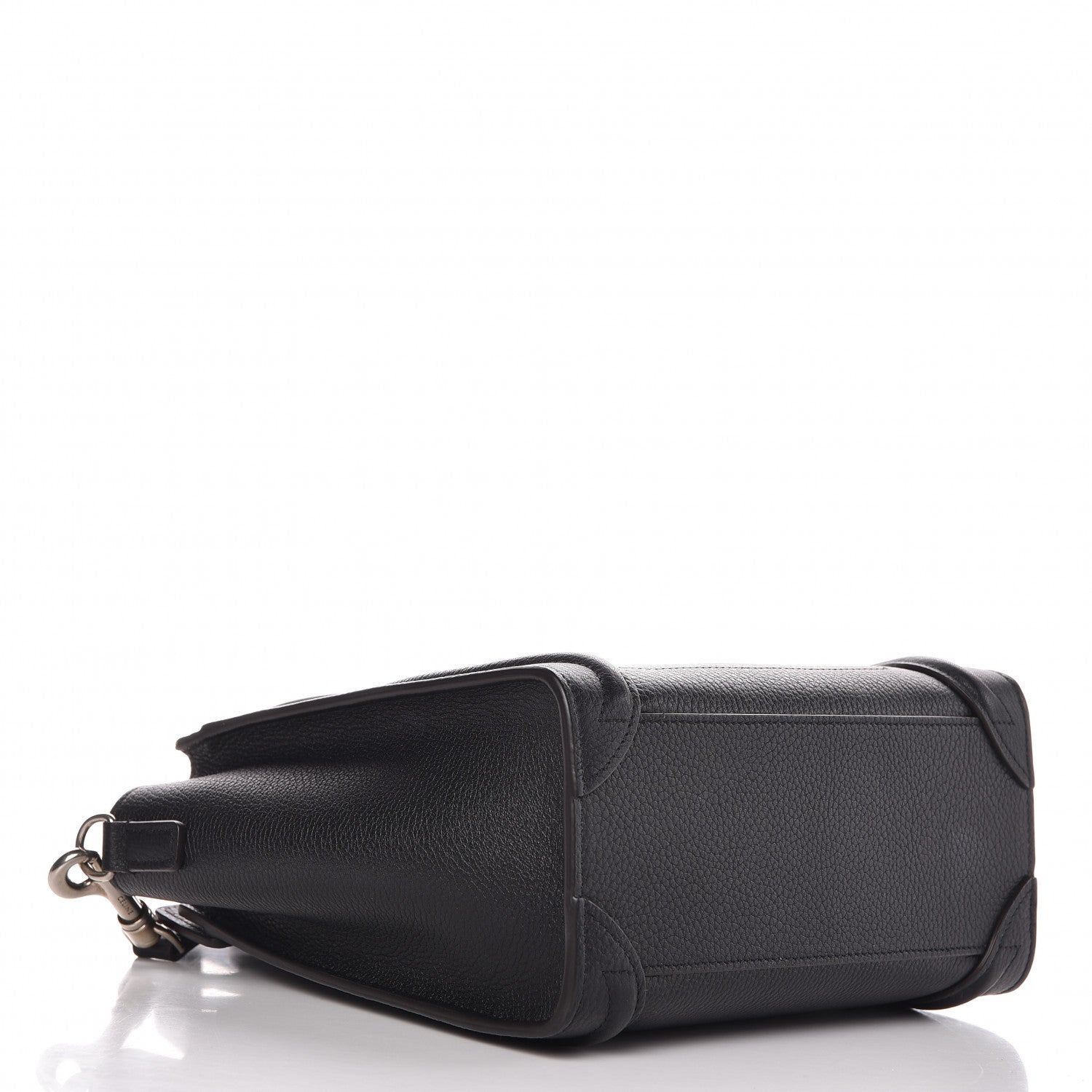 Celine Drummed Calfskin Nano Luggage Black 4 of 13