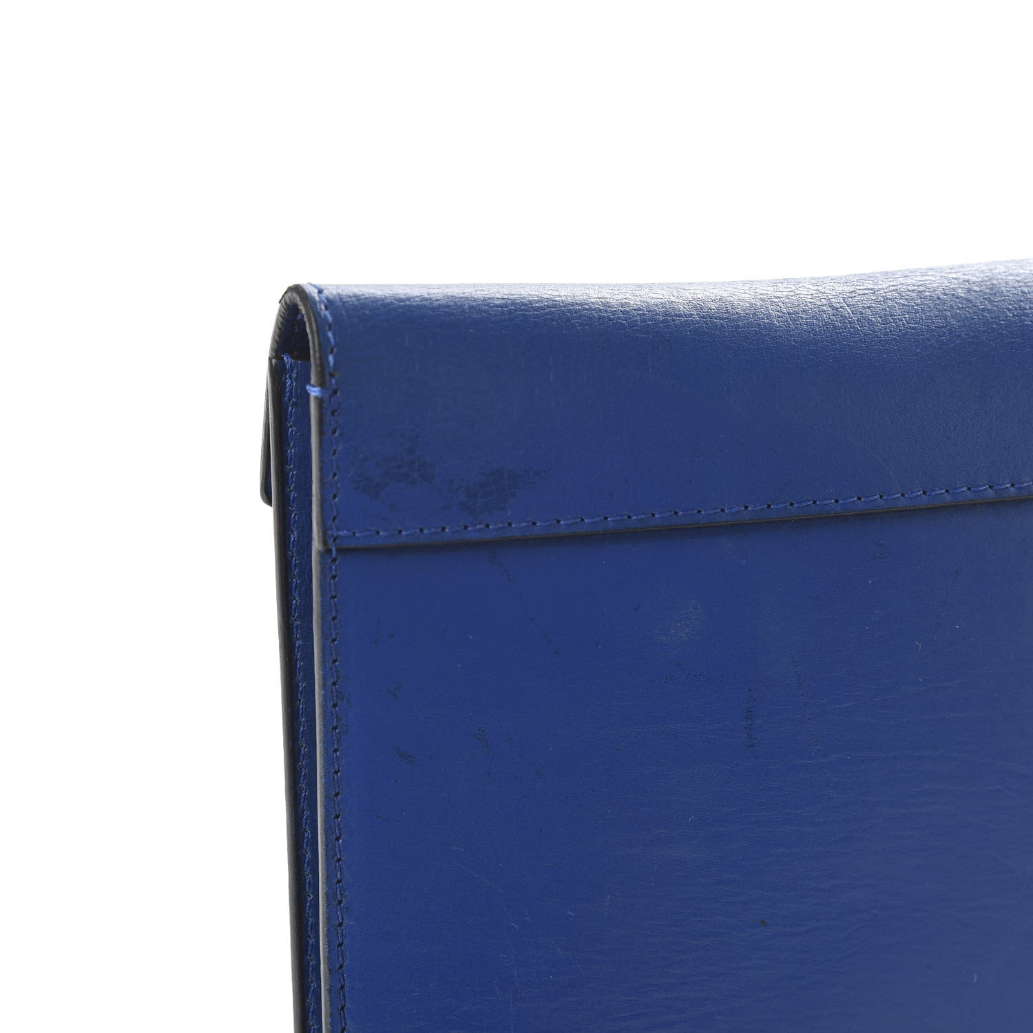 Celine Box Calfskin Suede Diamond Clutch Electric Blue 11 of 11