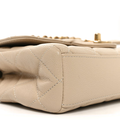 Chanel Caviar Quilted Small Coco First Flap Beige 9 of 11
