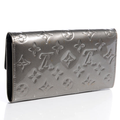 Louis Vuitton Vernis Sarah Wallet Gris Art Deco 3 of 8