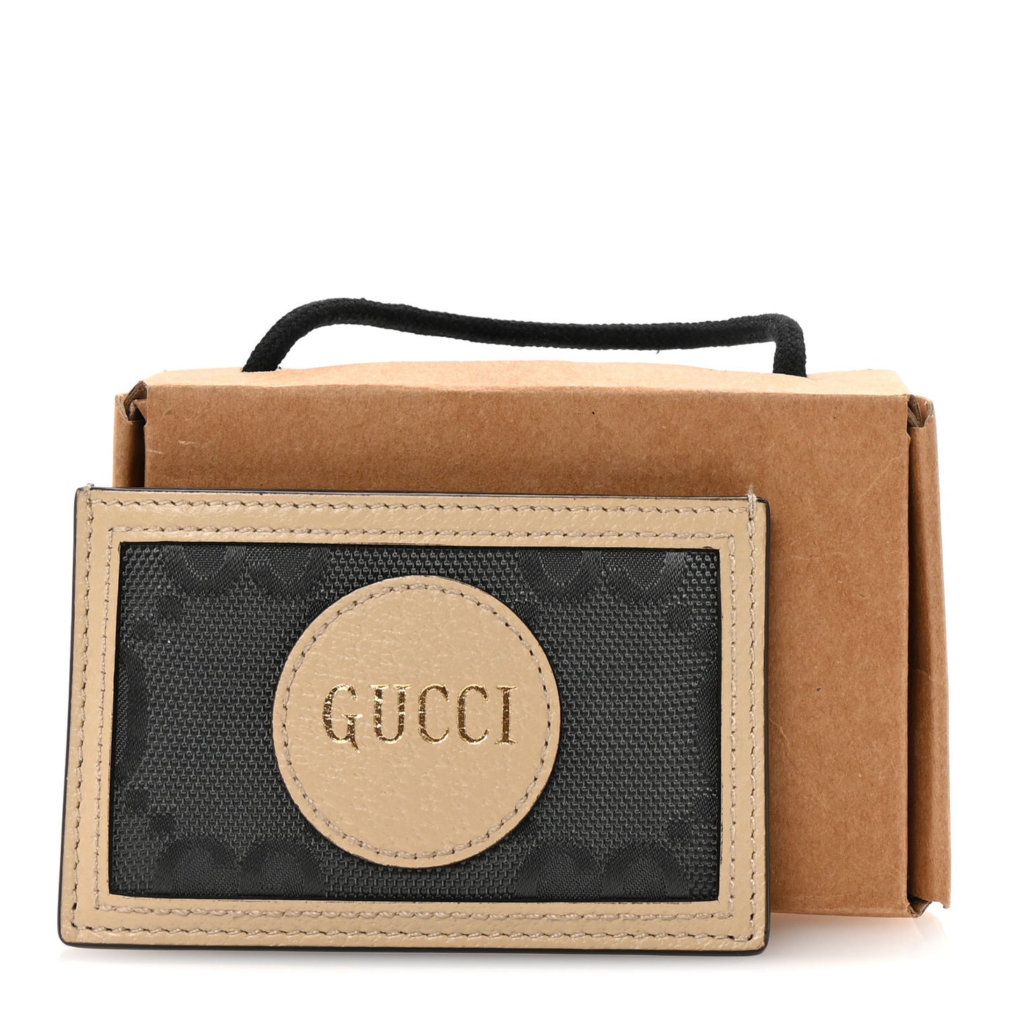 Econyl Nylon Monogram Off The Grid Card Case Graphite Grey New Plaster