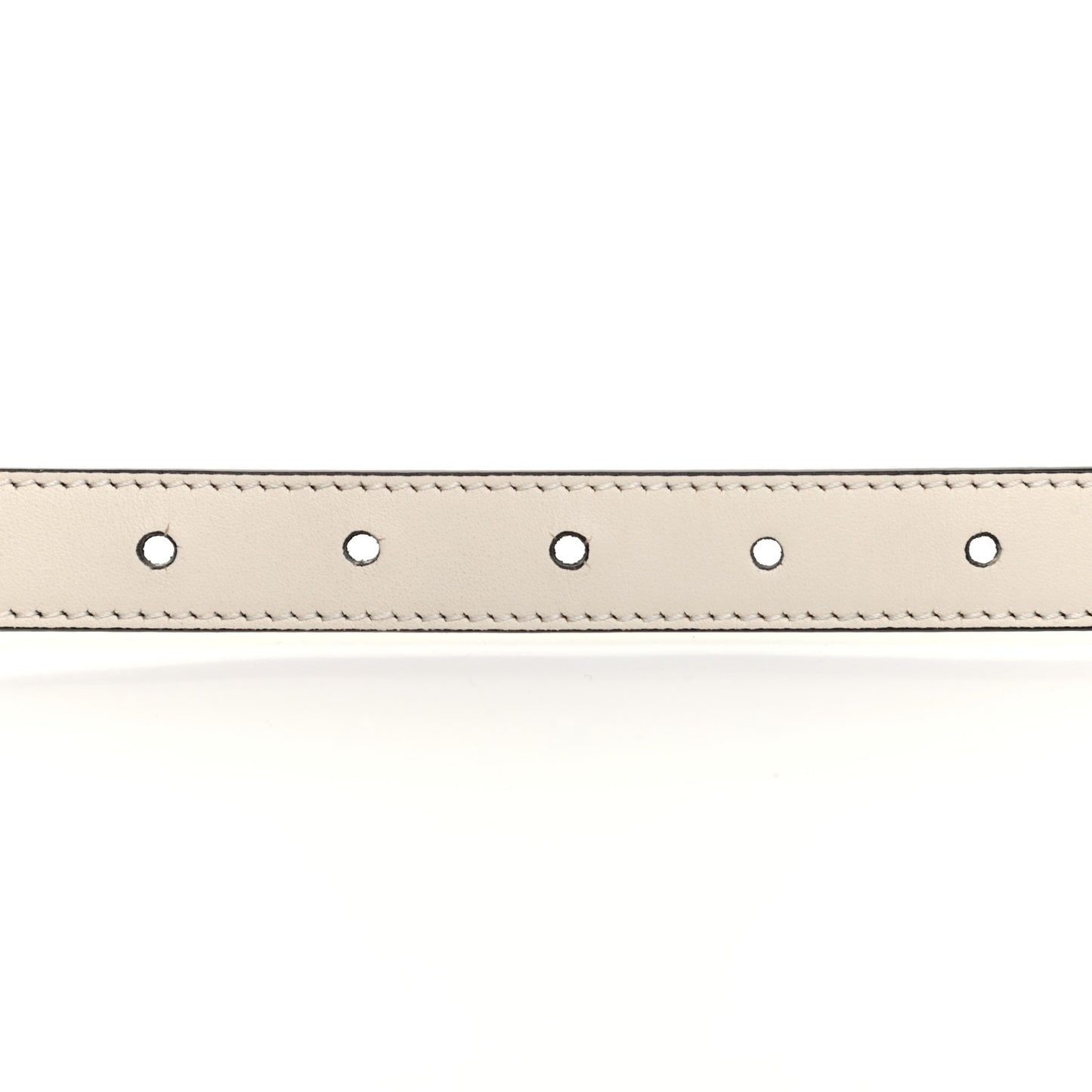 Calfskin Double G 20mm Belt 80 32 Mystic White