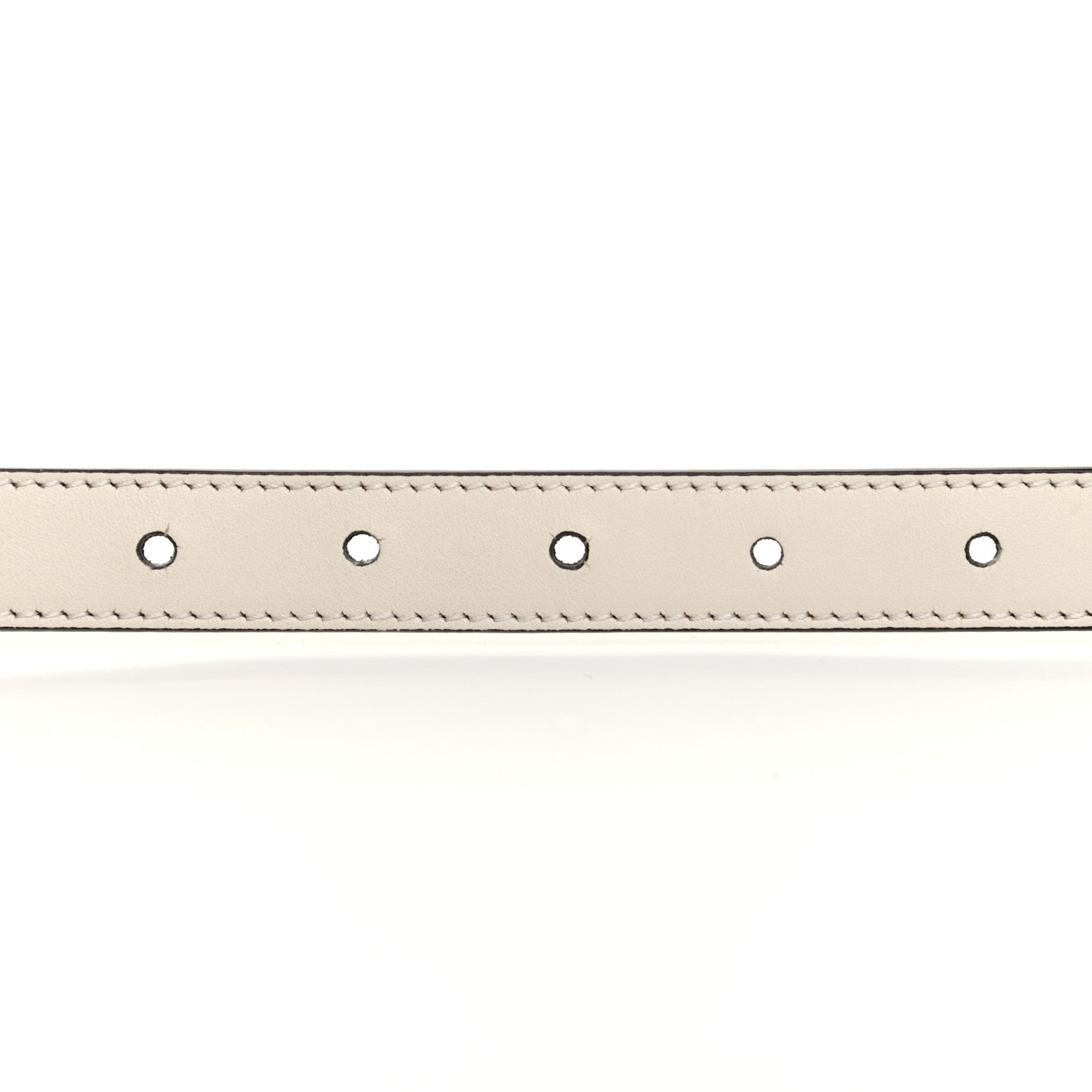 Gucci Calfskin Double G 20mm Belt 80 32 Mystic White 4 of 5