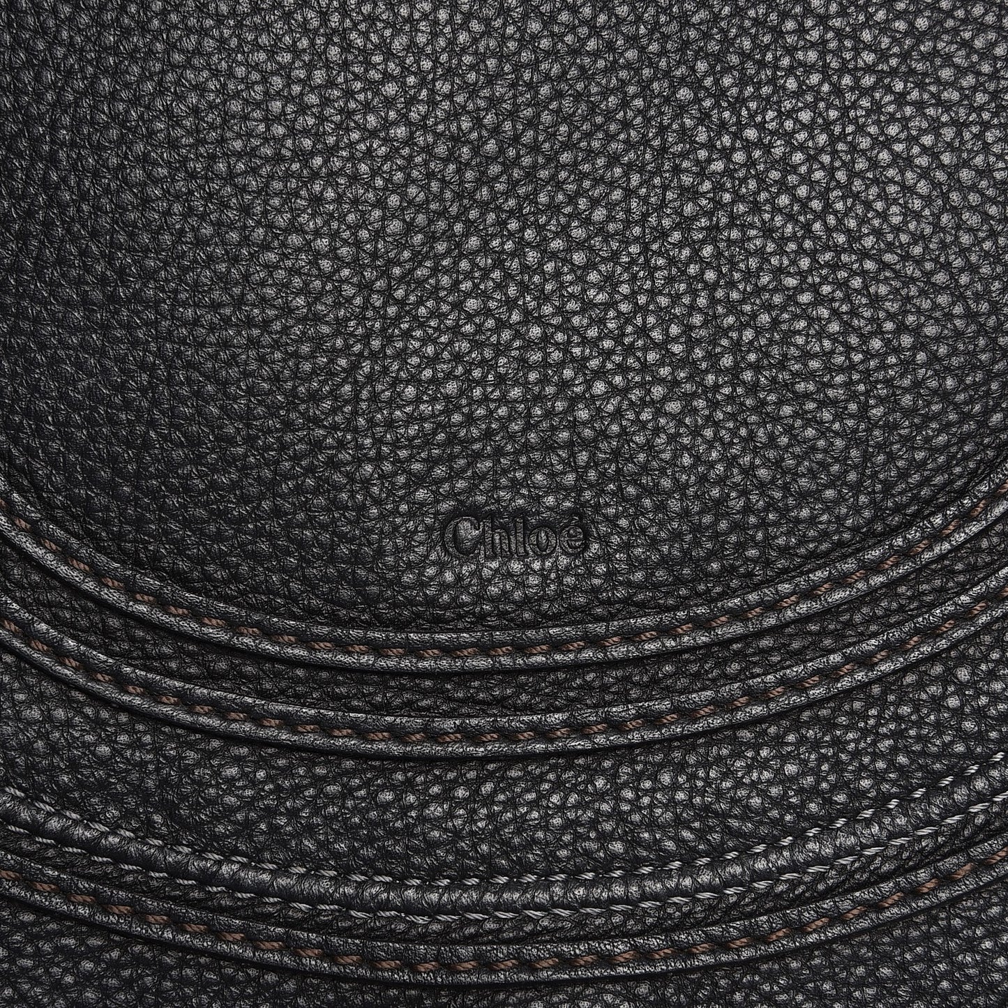 Calfskin Medium Marcie Round Crossbody Bag Black