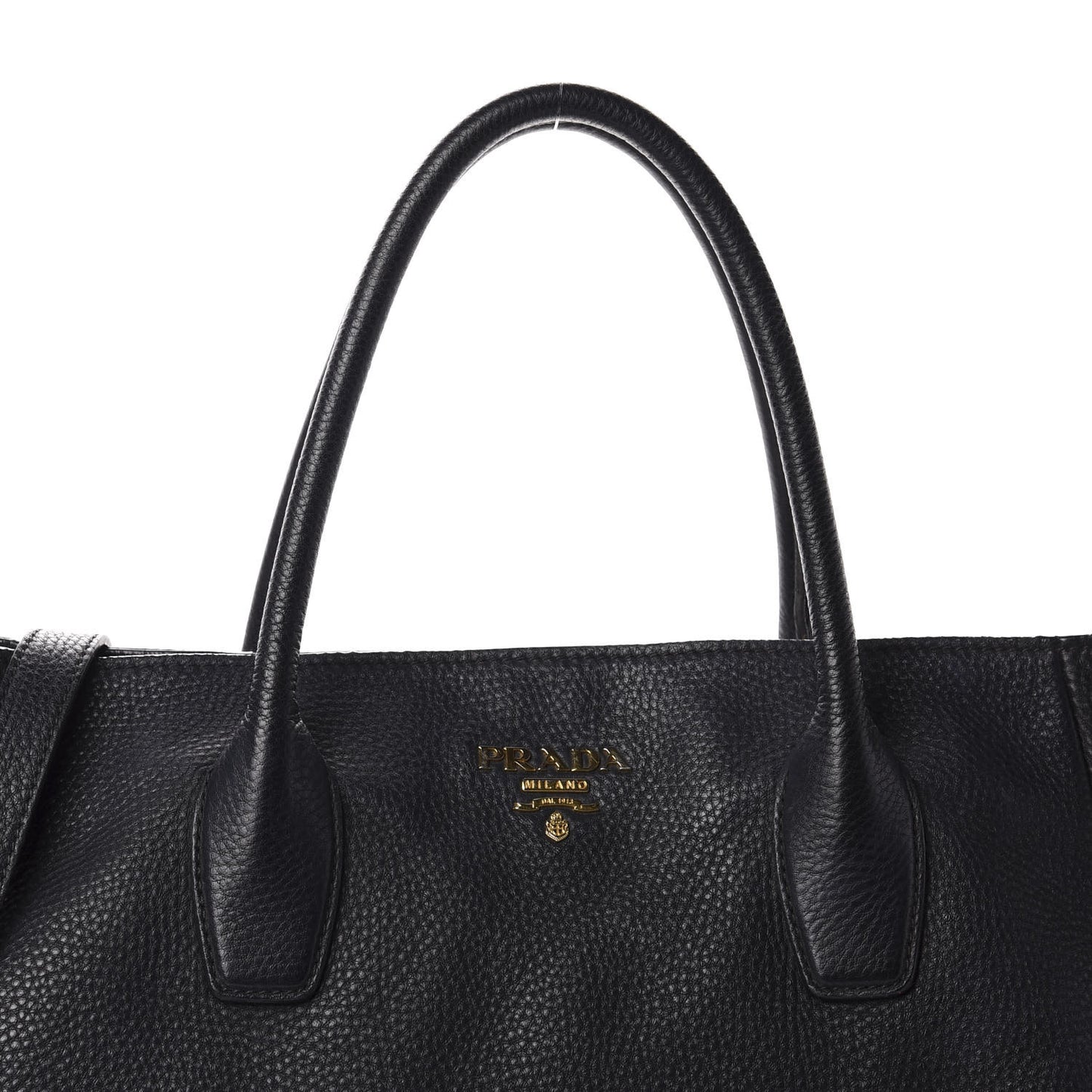 Vitello Daino Shoulder Bag Black