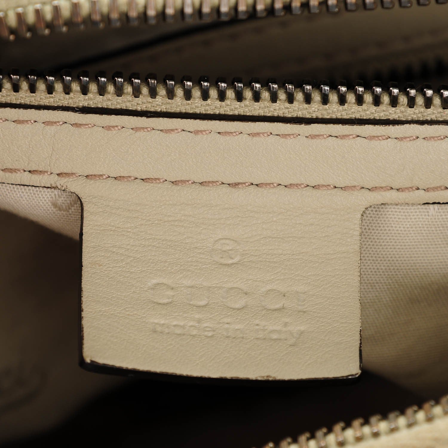 Gucci Guccissima Medium Icon Bit Boston Off White 6 of 7