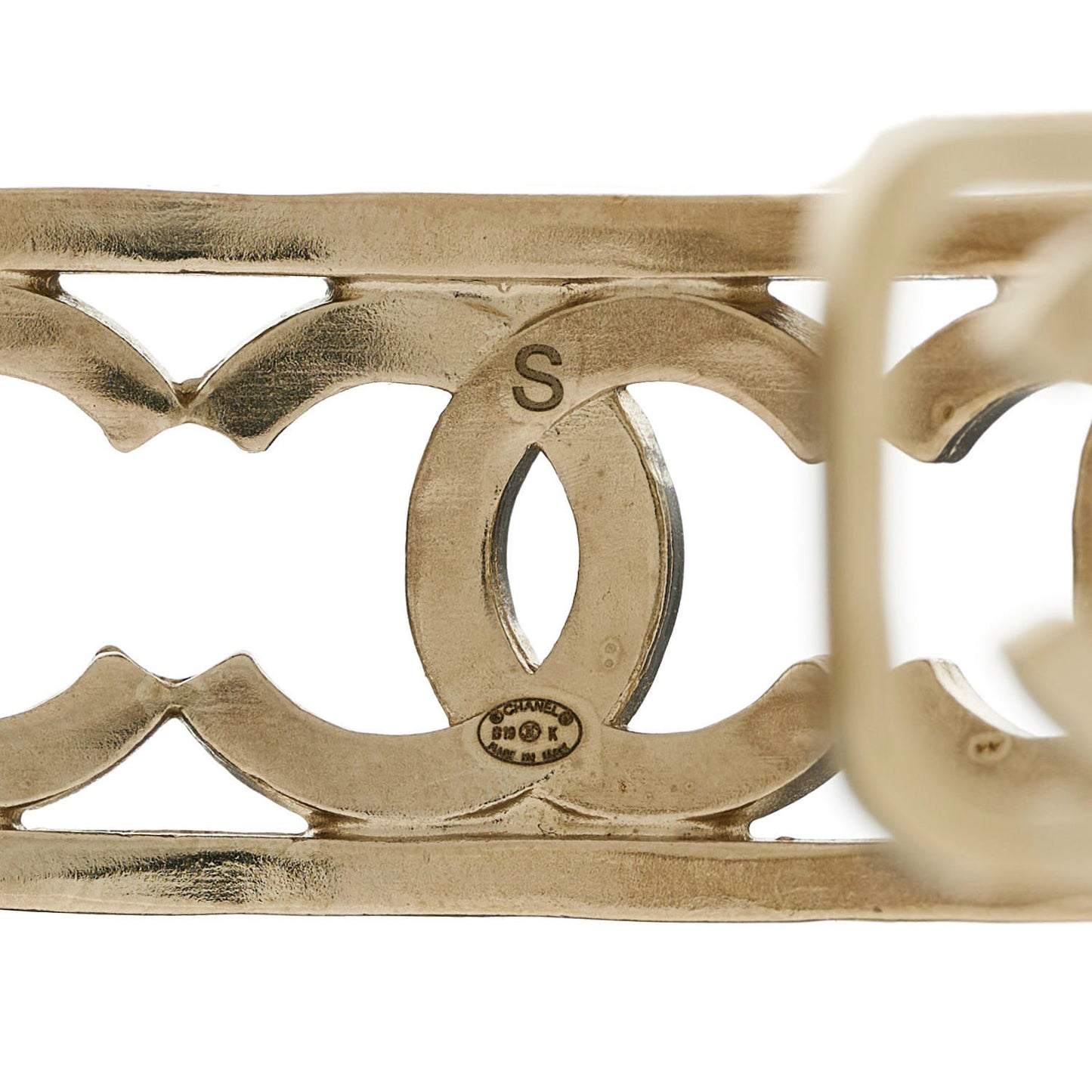 Metal Logo CC Cuff Gold