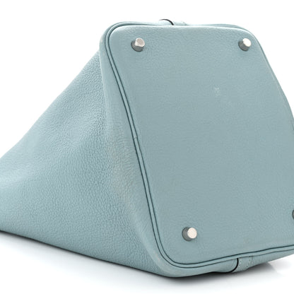 Hermes Taurillon Clemence Picotin 22 MM Ciel 9 of 14