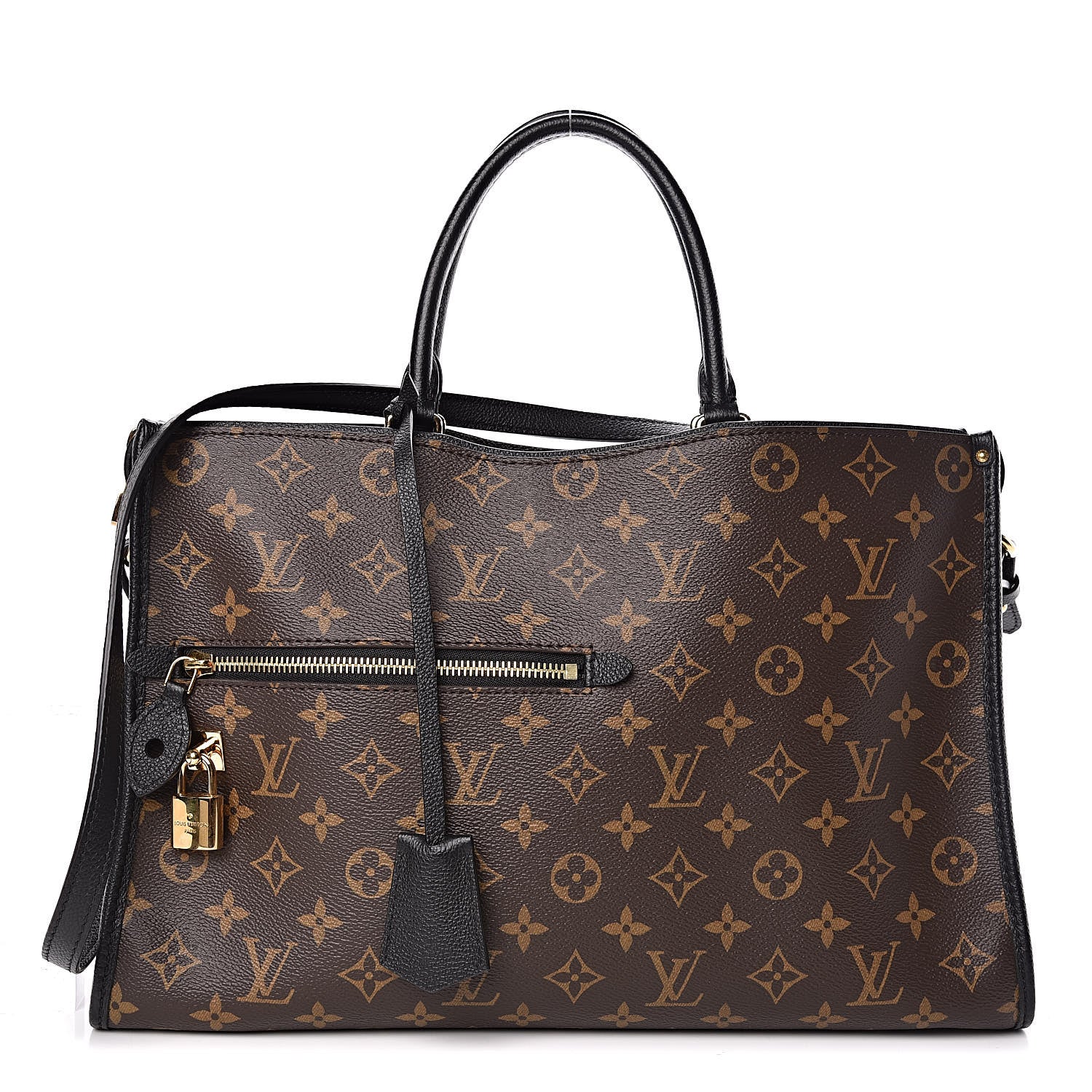 Louis Vuitton Monogram Popincourt MM Black 1 of 10