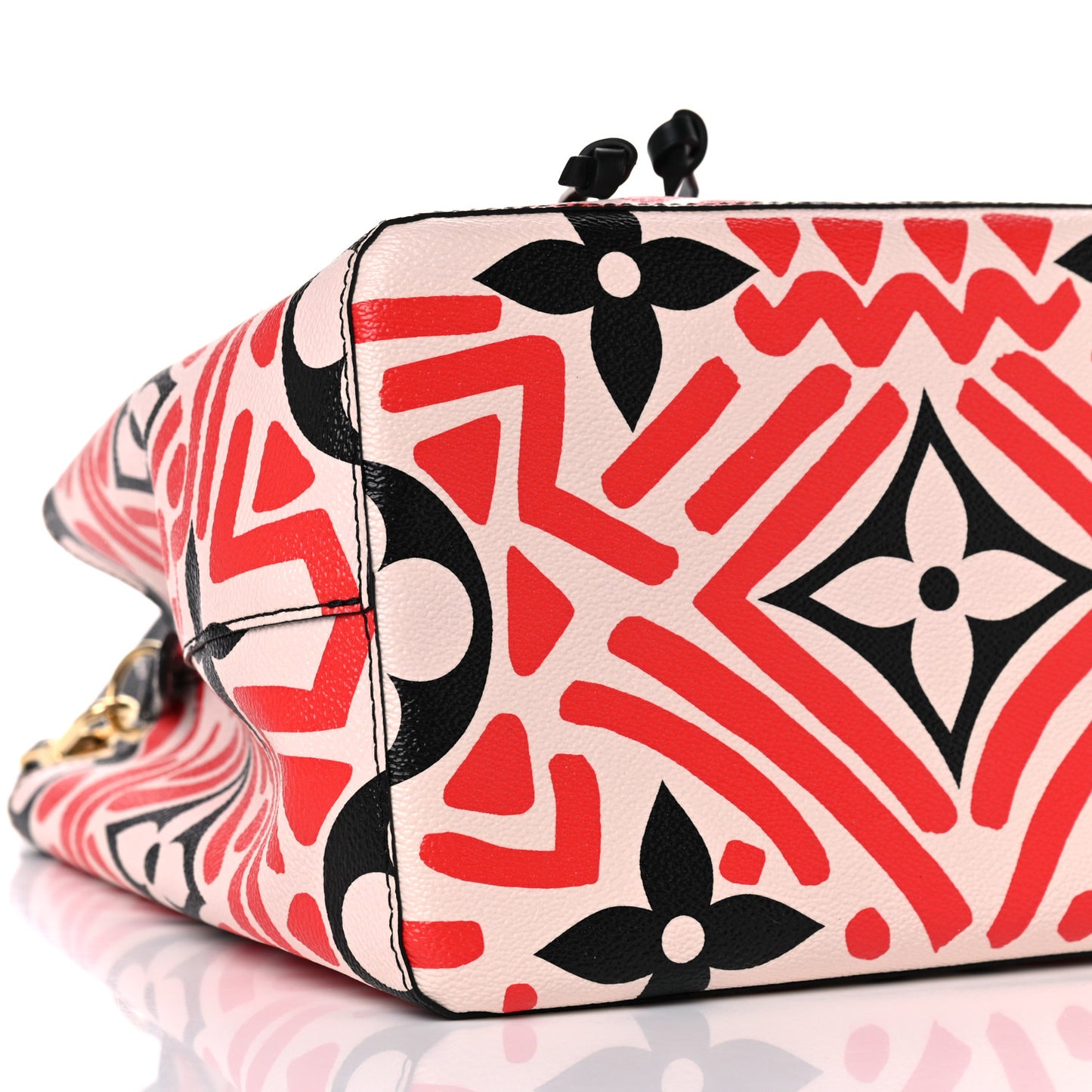 Monogram Giant Crafty NeoNoe MM Creme Rouge Black