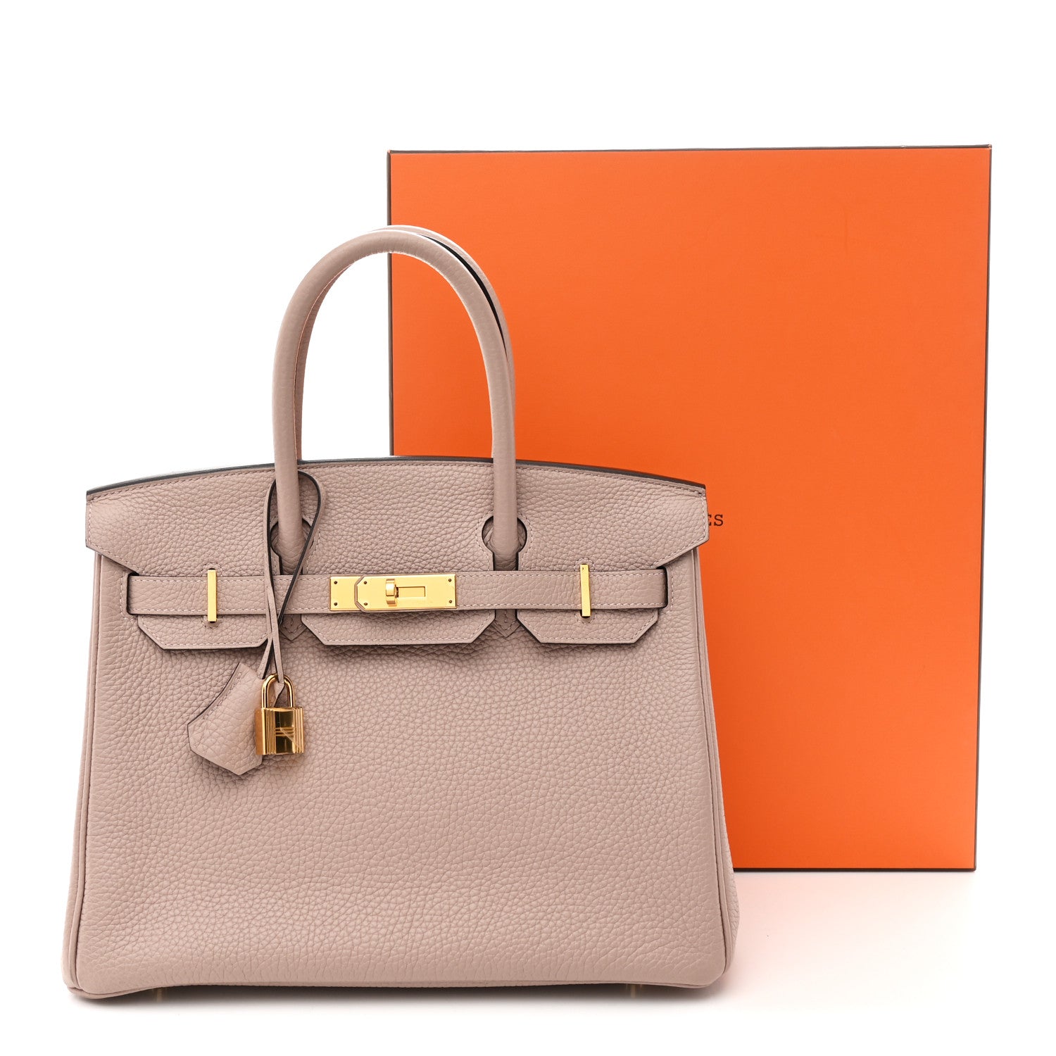 Hermes Taurillon Clemence Birkin 30 Glycine 11 of 11