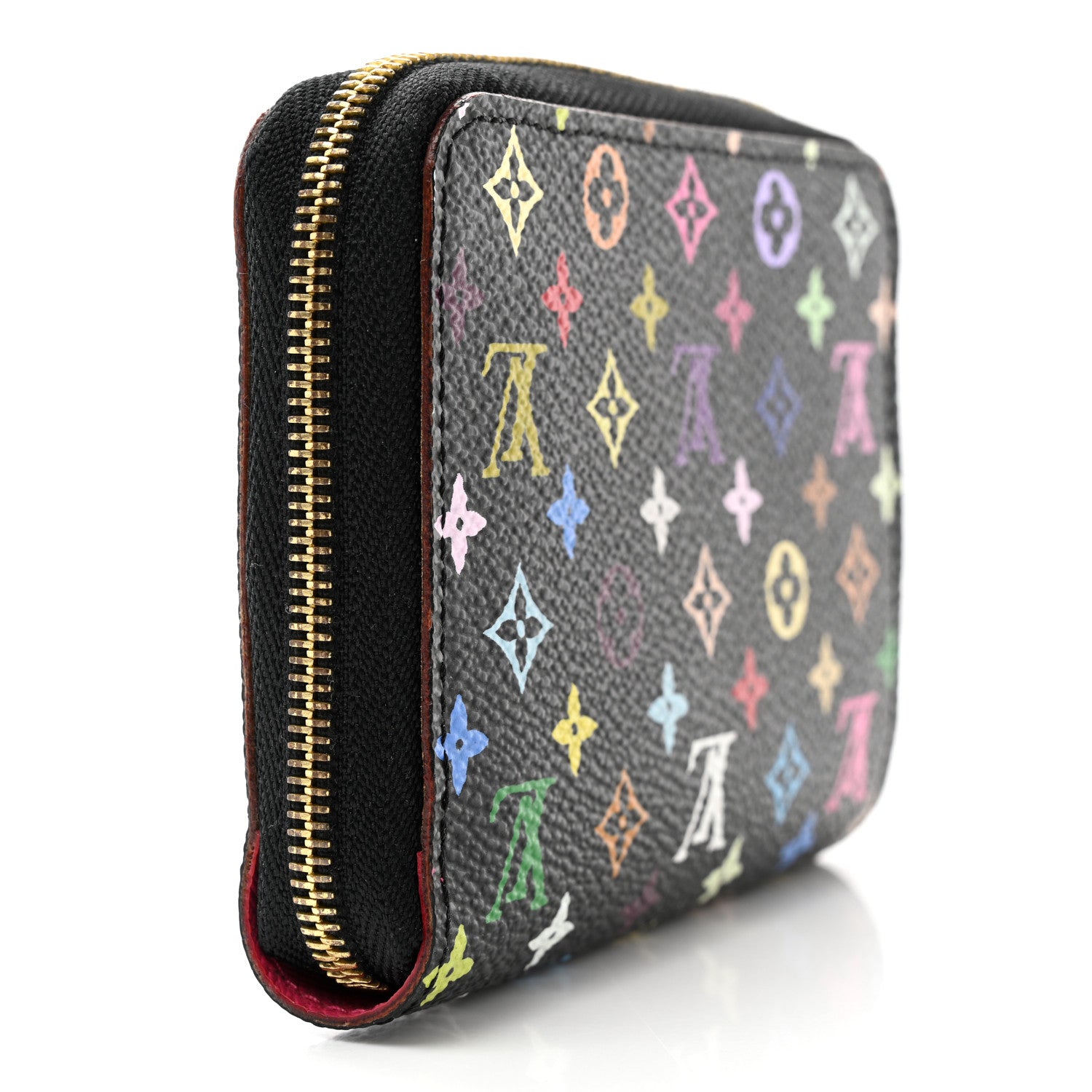 Louis Vuitton Monogram Multicolor Zippy Coin Purse Black Grenade 3 of 9