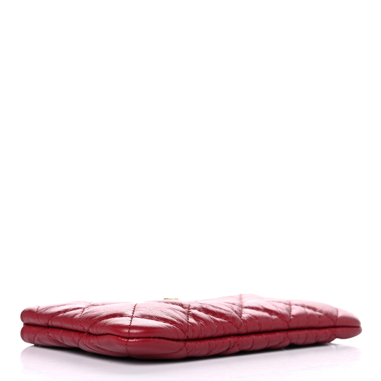 Chanel Aged Calfskin Quilted Small Reissue Cosmetic Case Red 4 of 8
