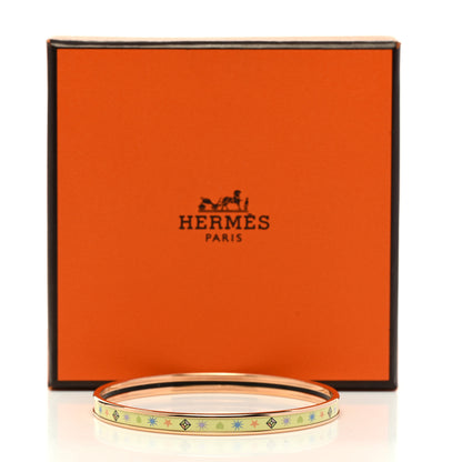Hermes Enamel Printed Chorus Stellarum Extra Narrow Bracelet 70 Hypno 6 of 6