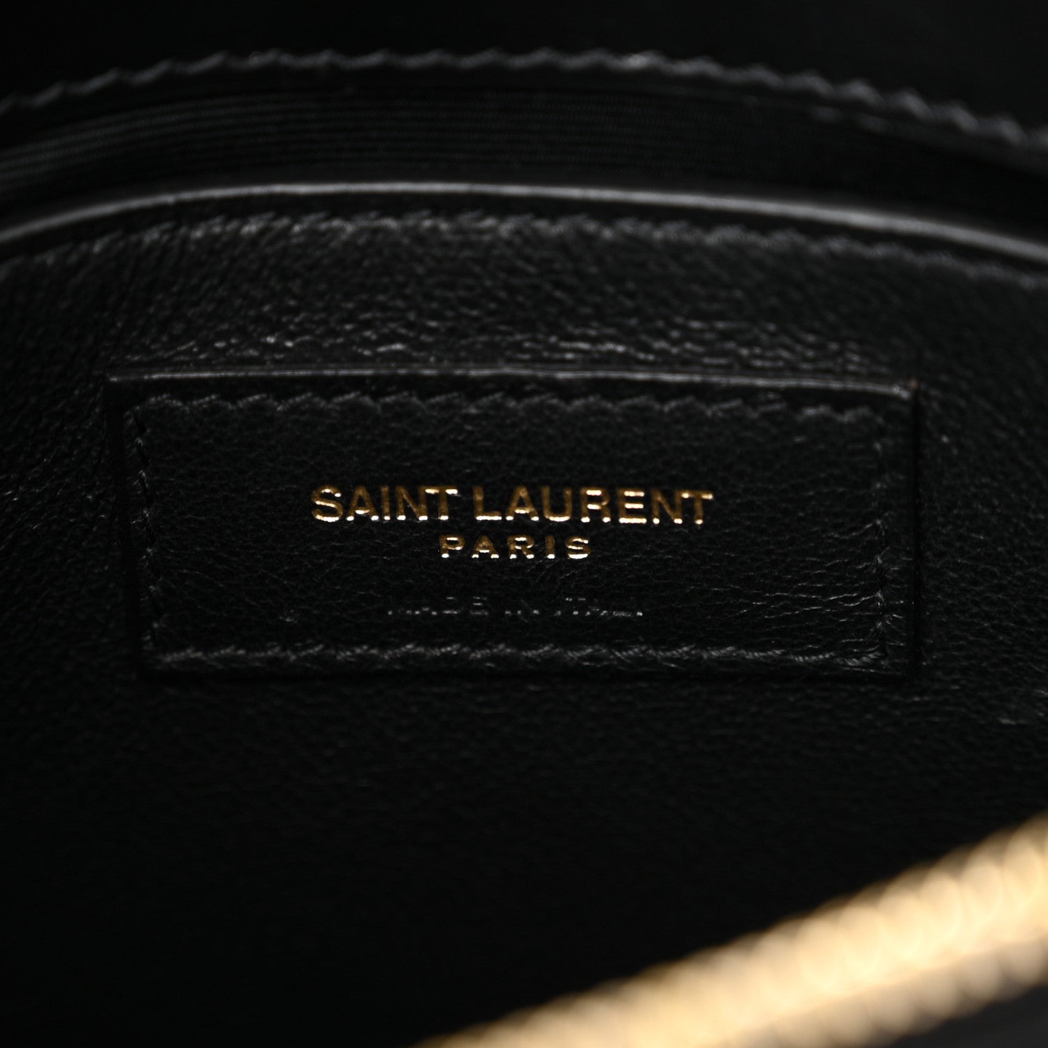 Saint Laurent Calfskin Y Quilted Monogram Small Loulou Chain Satchel Black 6 of 11