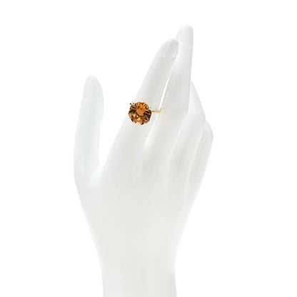 Tiffany 18K Yellow Gold Citrine Octagonal Sparklers Cocktail Ring 52 6 2 of 6