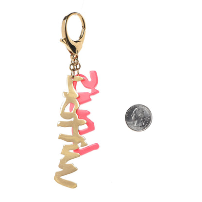 Louis Vuitton Graffiti Bag Charm Pink 2 of 3