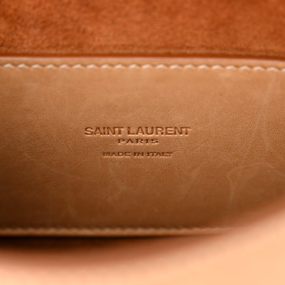 Saint Laurent Smooth Vintage Calfskin Small Kaia Satchel Brown Gold 6 of 15