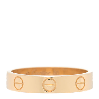Cartier 18K Yellow Gold 3.5mm LOVE Wedding Band Ring 50 5.25 1 of 5