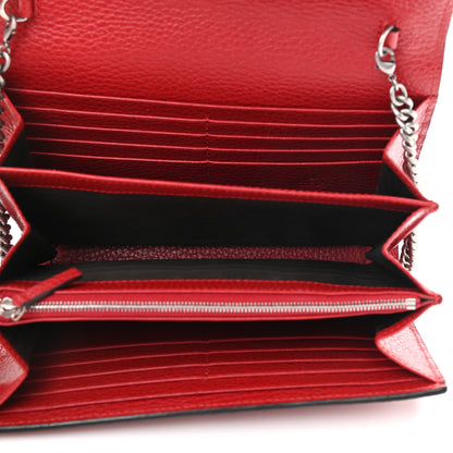 Gucci Calfskin Mini Dionysus Chain Wallet Hibiscus Red 5 of 11