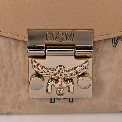 MCM Visetos Large Patricia Wallet On Chain Beige 13 of 18