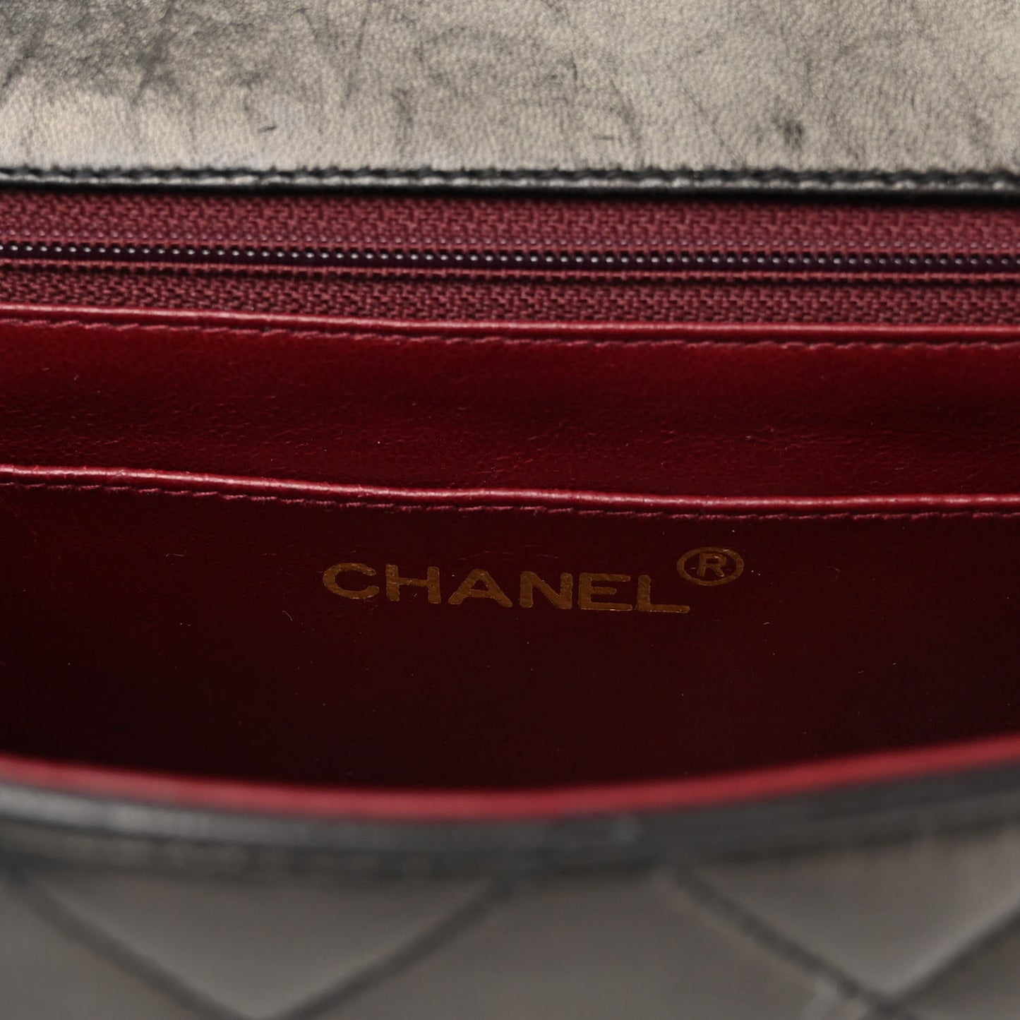 Lambskin Quilted Small Single Flap Black